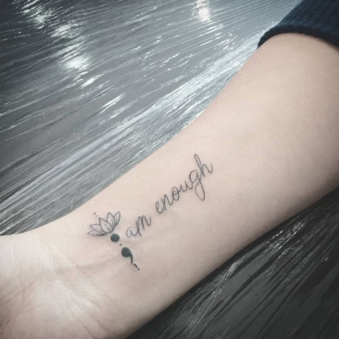 24 Meaningful I Am Enough Tattoo Design Ideas for You  Tattoo Twist