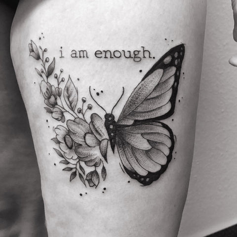 21 Effective I Am Enough Tattoo Designs For You  Psycho Tats