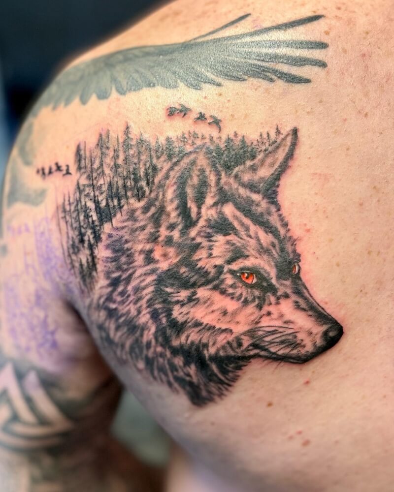 LONE WOLF TATTOO