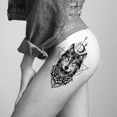 wolf moon tattoo