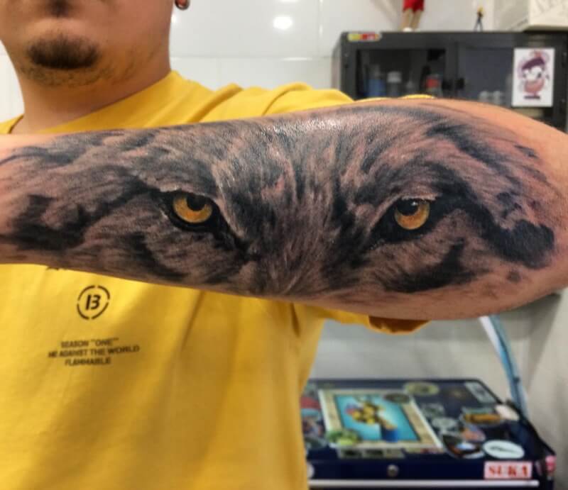 Wolf Eyes Tattoo