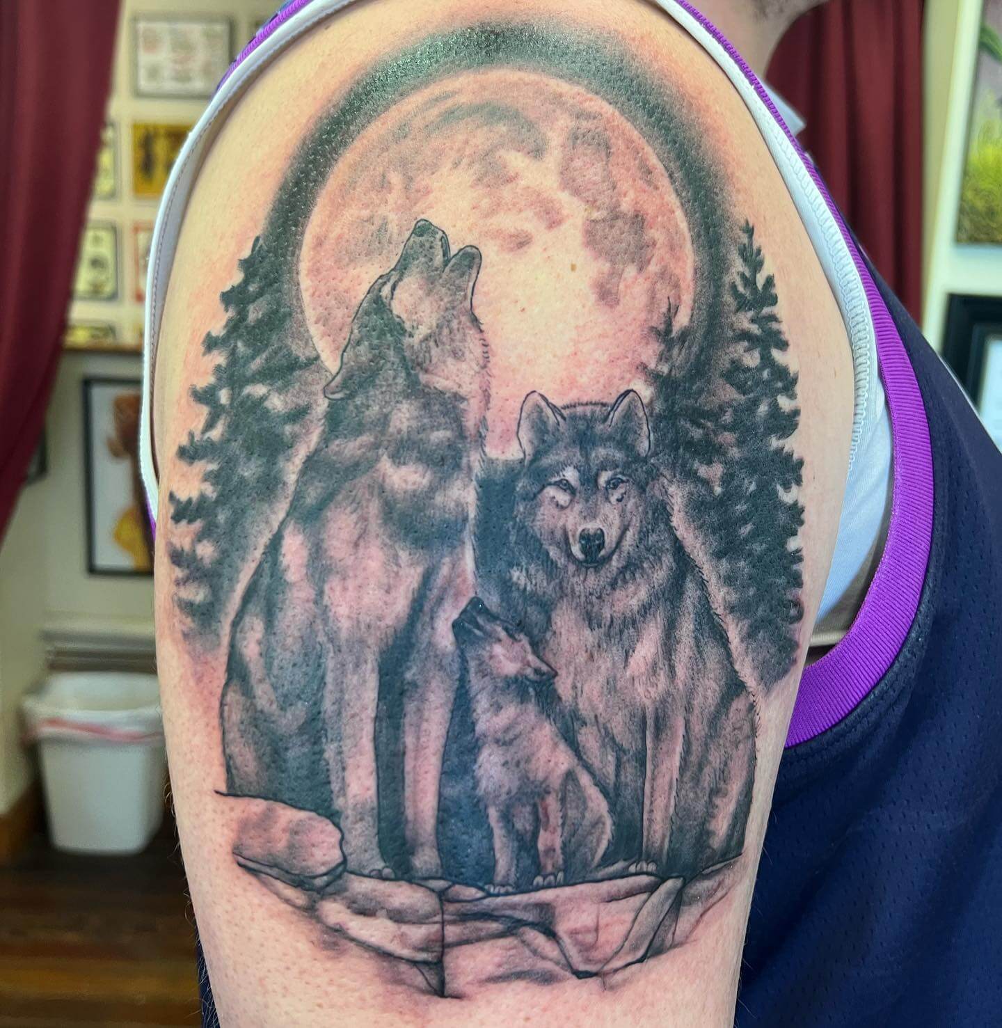 Wild Ink Scarborough  Wolf pack tattoo done by Paige  Facebook