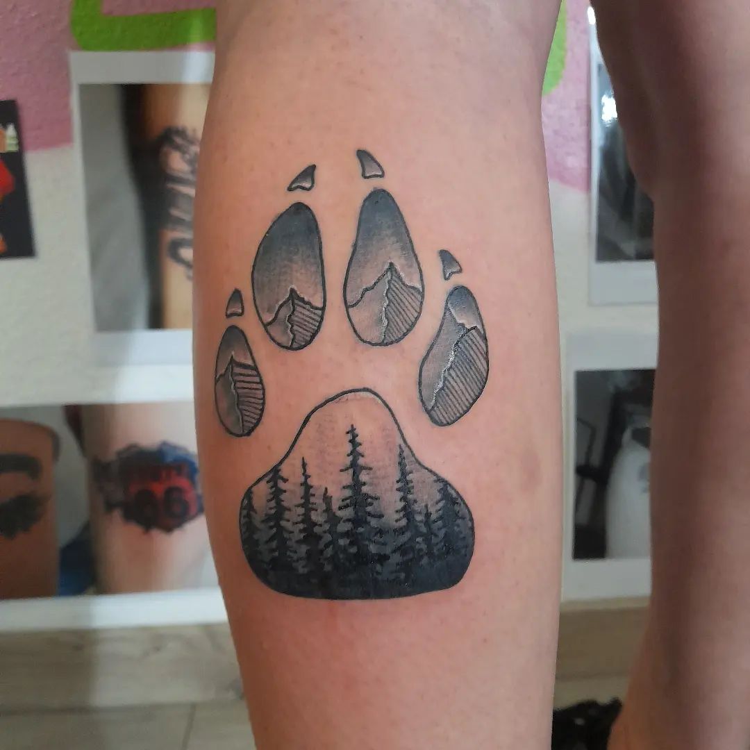 Wolf Paw Tattoo