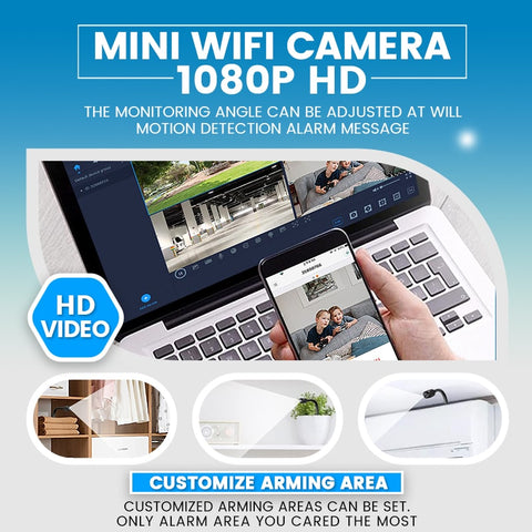Mini WiFi Camera USB 1080P HD With Motion Detection Alarm For Home Security vintage camcorder
