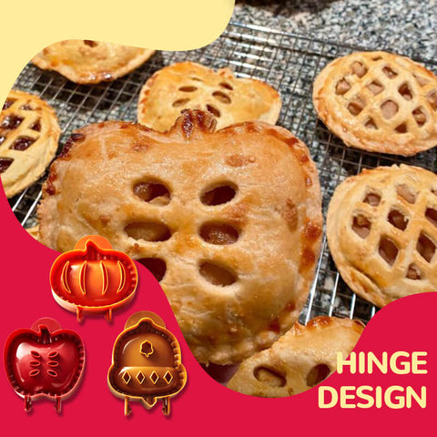 Fall Hand Pie Molds Set Mini Pie Mold Dough Press Mold Cake Baking Tools With Apples, Pumpkins And Acorn Shape
