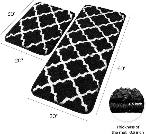 Material and pile structure of door mats