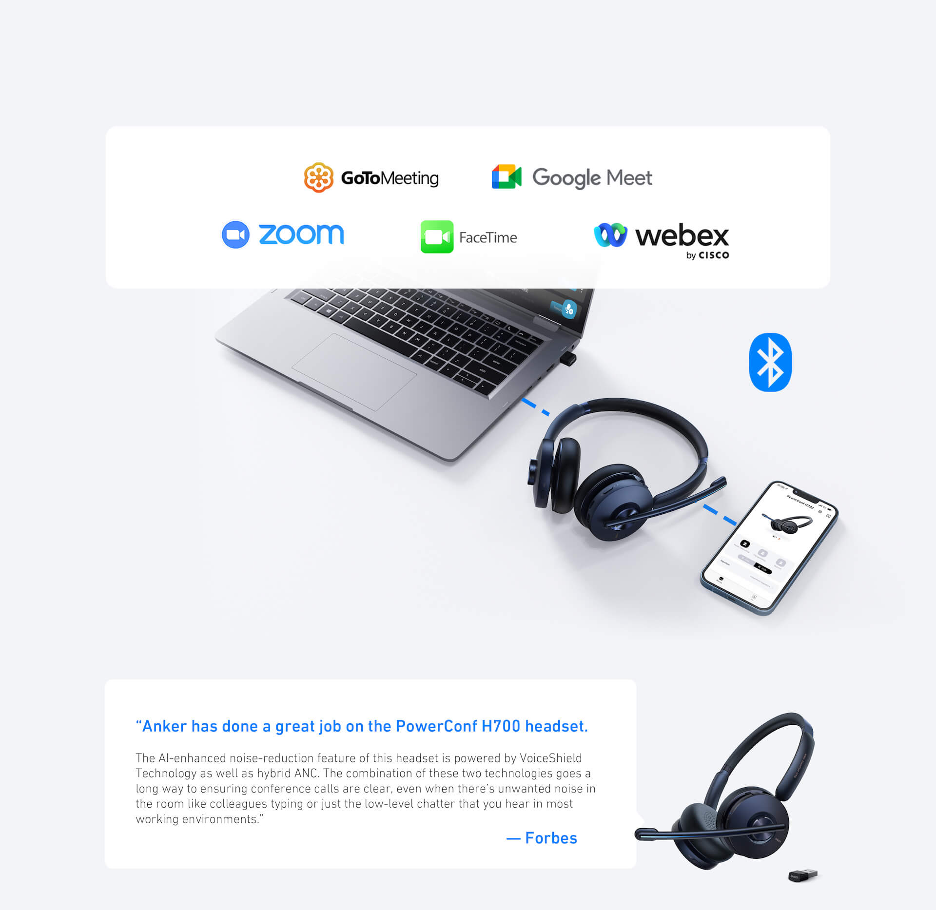 Anker PowerConf H700 with Charging Stand 3deximpo_Acefast_bangladesh_anker_bangladesh noise reduction bgdeximpo_Acefast_bangladesh_anker_bangladesh