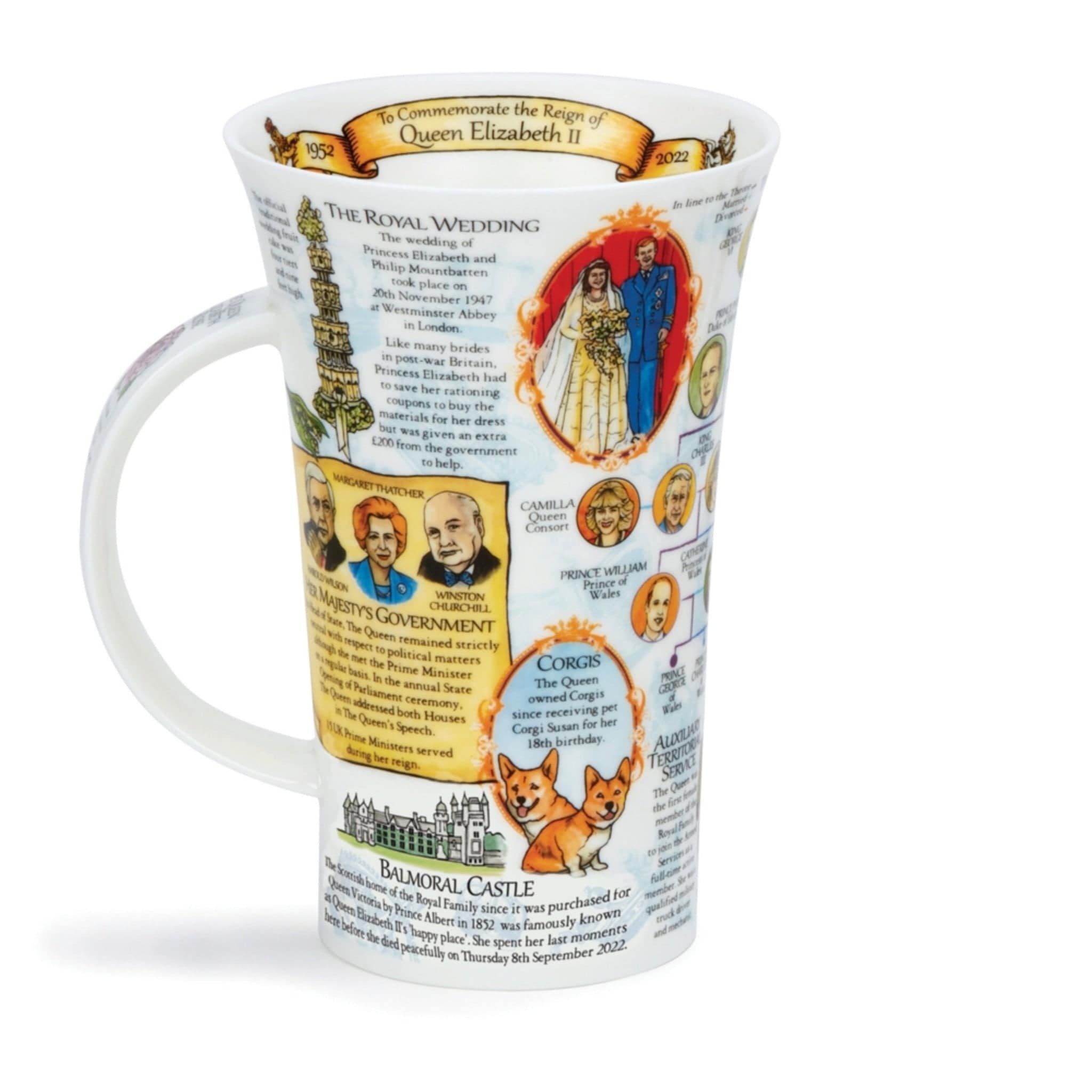 Dunoon Glencoe Life & Reign of Queen Elizabeth II Mug