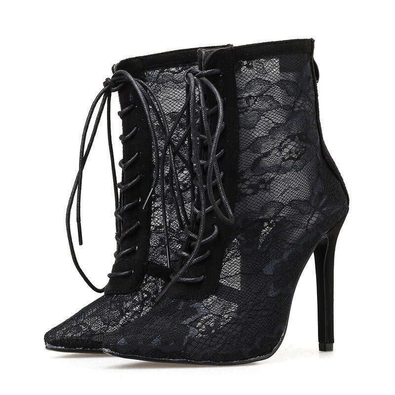 Canna  Sexy Lace Ankle Boots