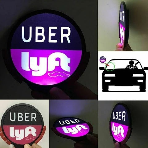 LED light UBER and LYFT Car Sign