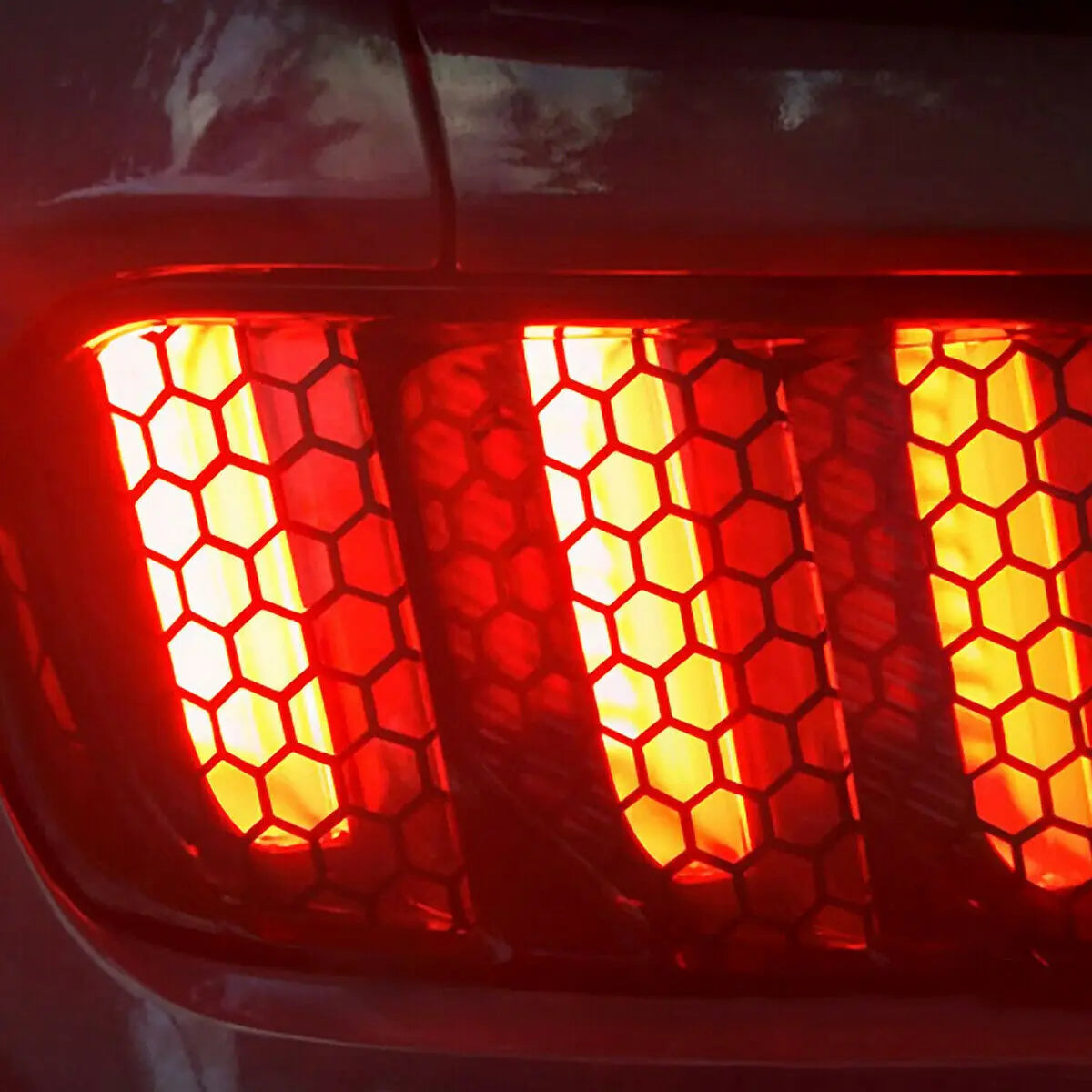 Honeycomb Sticker Taillight Lamp Cover