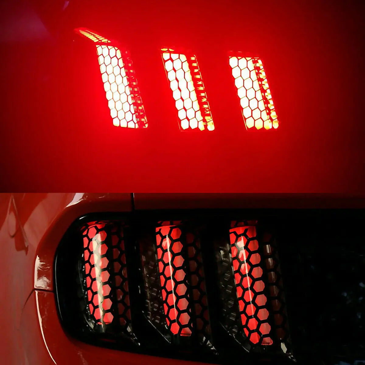 Honeycomb Sticker Taillight Lamp Cover