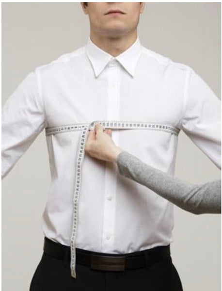how to measure for men's dress shirt