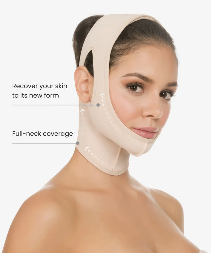 Post Surgery Compression Face Wrap