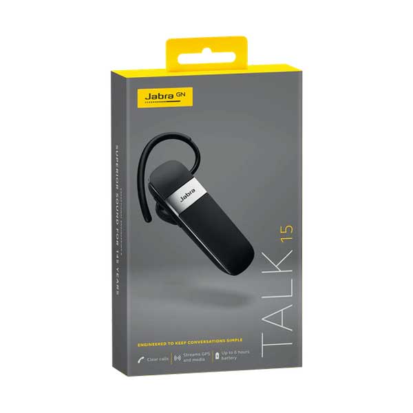 Jabra 100-92200900-02 Talk 15 Bluetooth 3.0 Mono Headset