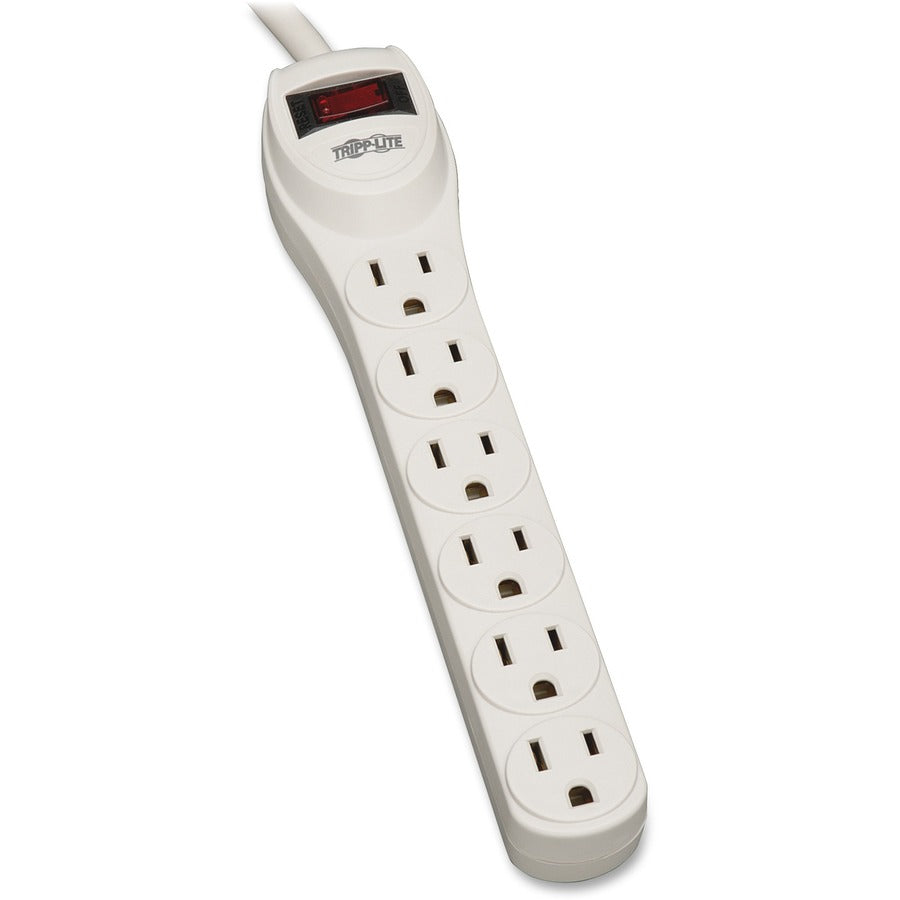 Tripp Lite Surge Protector Strip 120V 6 Outlet 2ft Cord 180 Joule