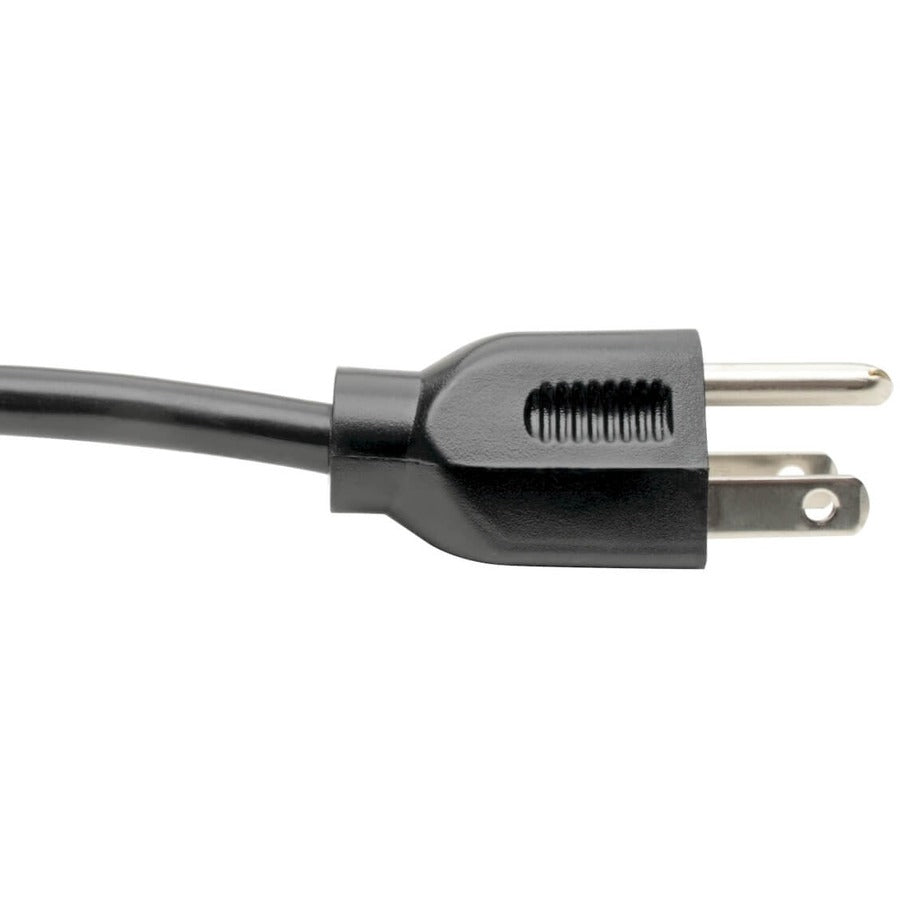 Tripp Lite P006-006-13RA 6ft 18AWG 10A 125V Black NEMA 5-15P to C13 Right-Angle Computer Power Cord