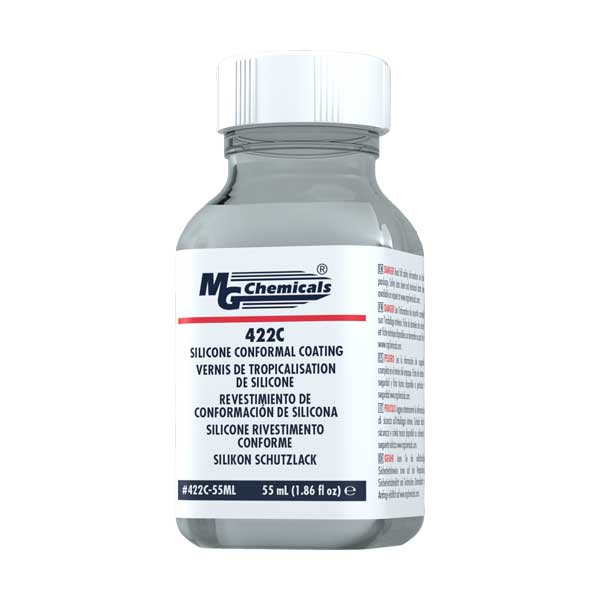 MG Chemicals 422C-55ML Silicone Conformal Coating, Jar, 55mL