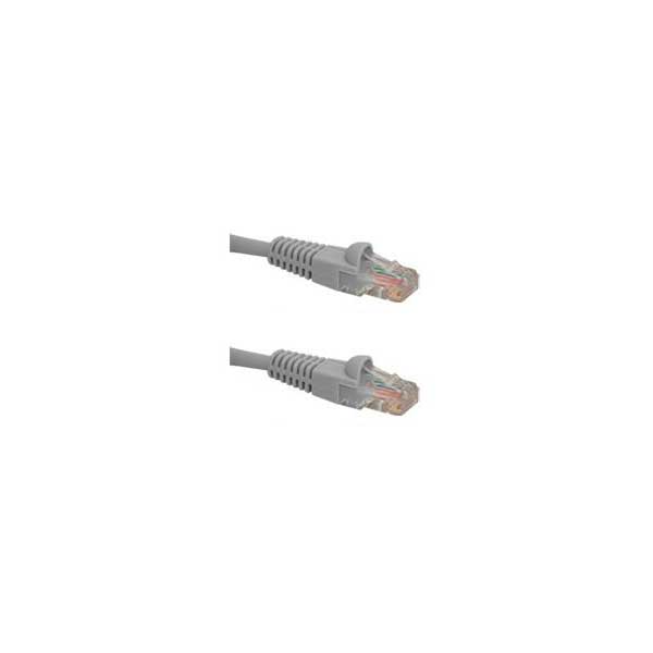 Cat5e Network Patch Cable with Boots, Grey, 2FT