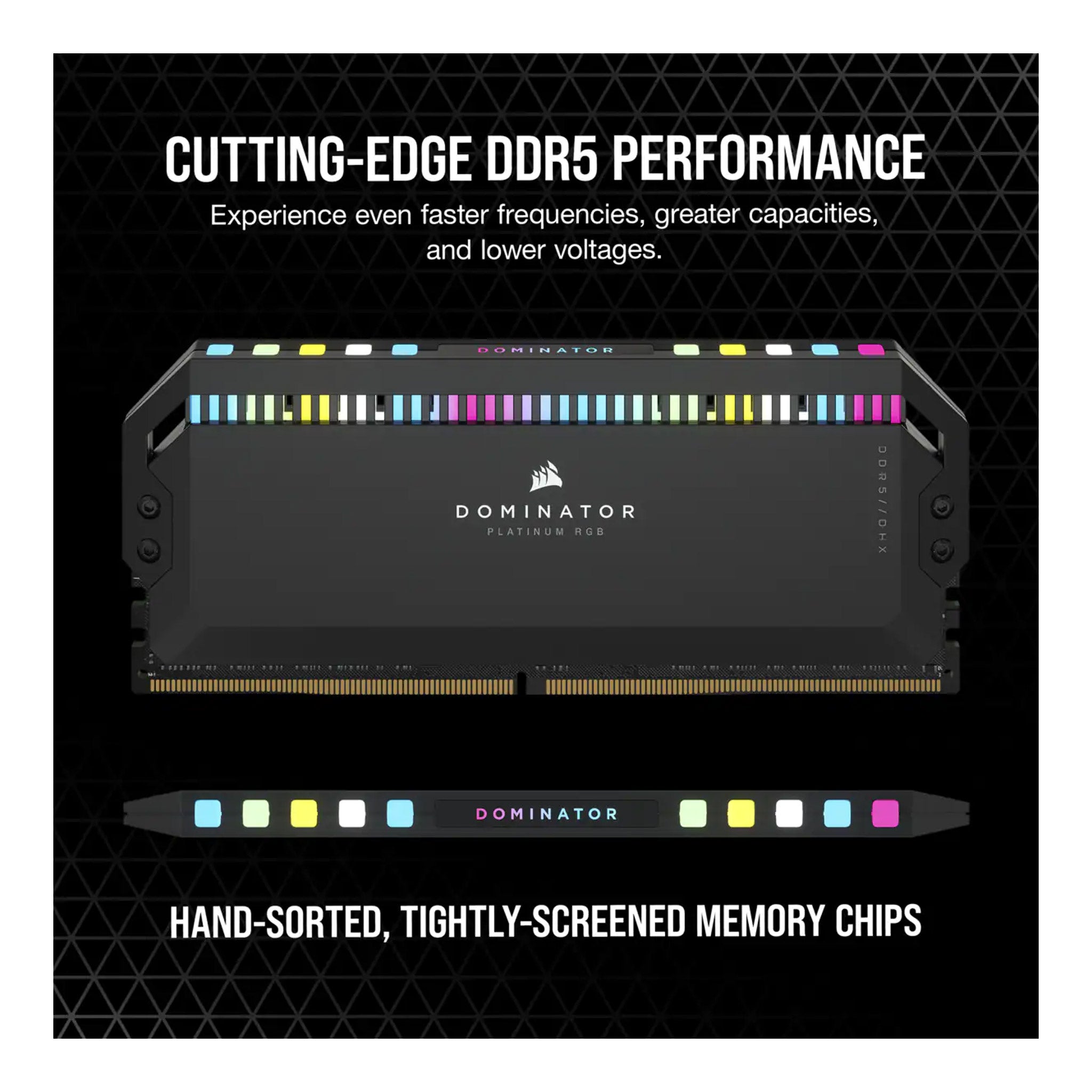 CORSAIR CMT64GX5M2B5600C40 Dominator Platinum RGB 64GB (2x32GB) DDR5 5600MHz C40 Memory Kit