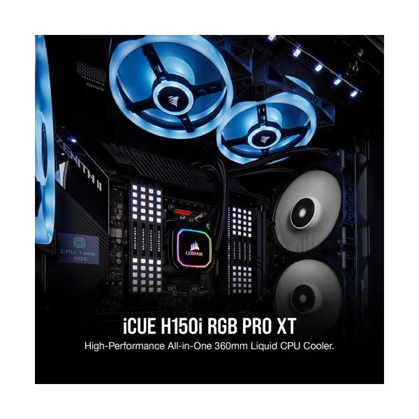 CORSAIR CW-9060045-WW iCUE H150i RGB PRO XT Liquid CPU Cooler