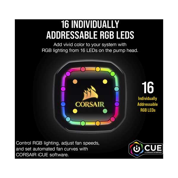 CORSAIR CW-9060045-WW iCUE H150i RGB PRO XT Liquid CPU Cooler