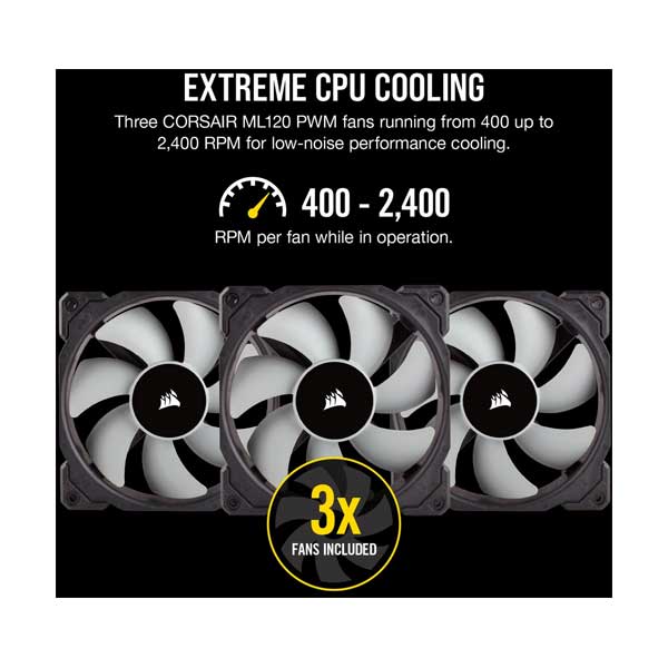 CORSAIR CW-9060045-WW iCUE H150i RGB PRO XT Liquid CPU Cooler