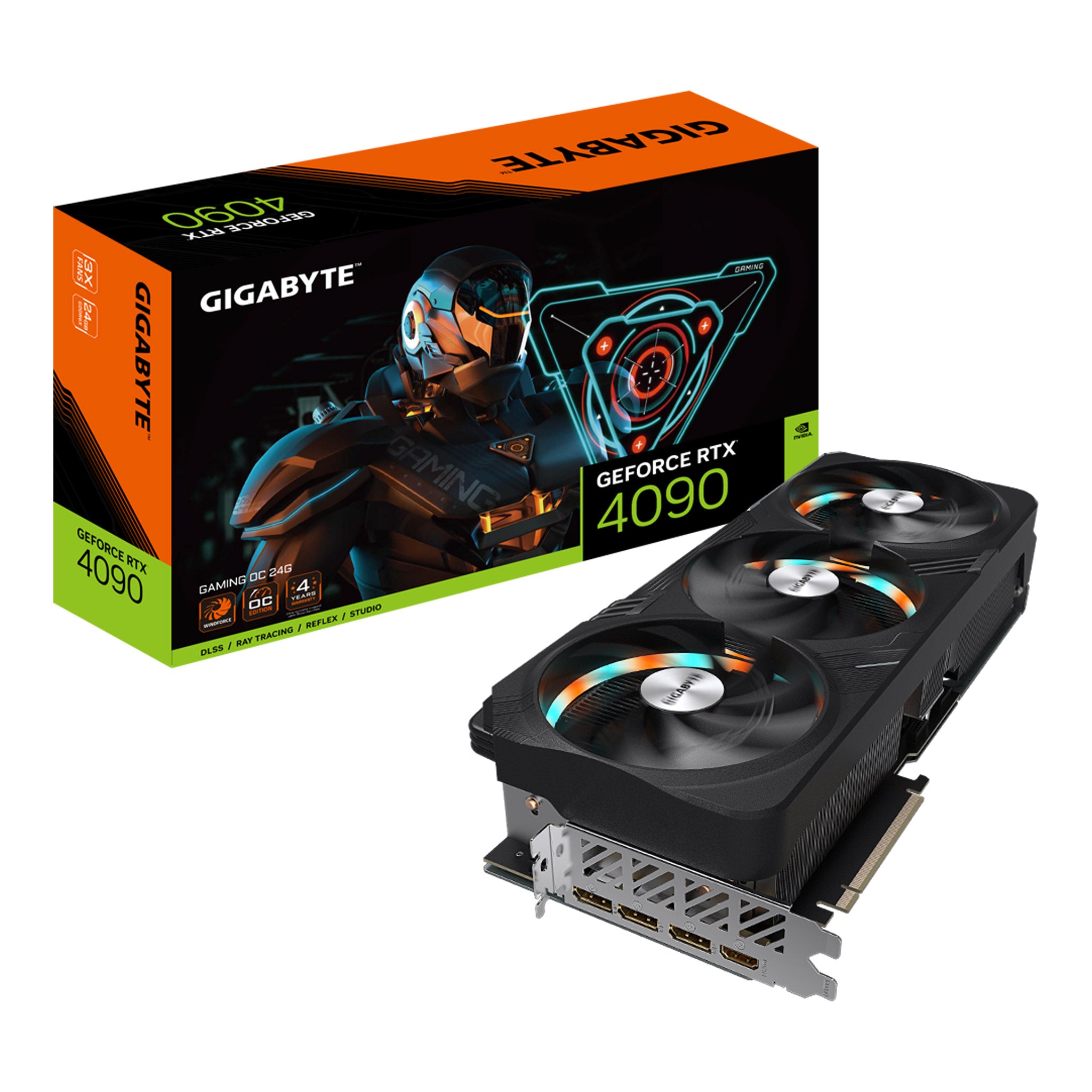 Gigabyte GV-N4090GAMING OC-24GD NVIDIA GeForce RTX 4090 GAMING OC 24GB GDDR6X Graphics Card