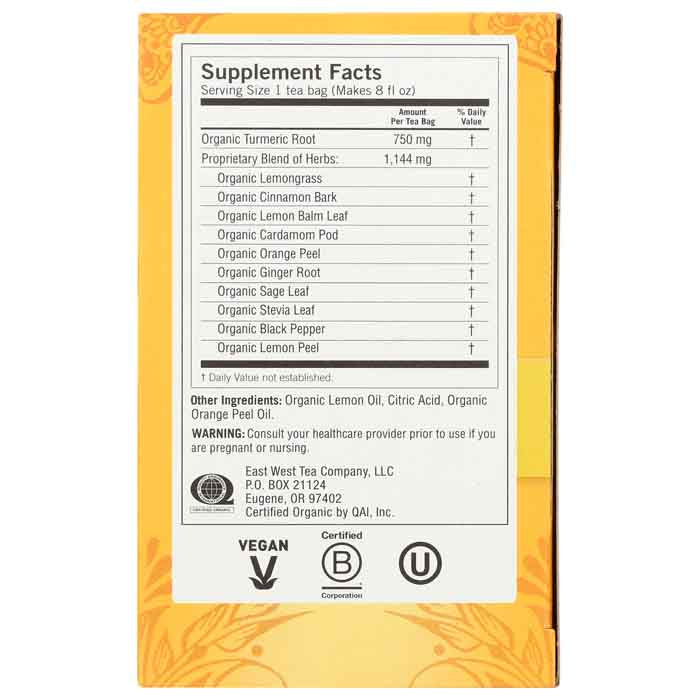 Yogi Teas - Tea Sweet Ginger Citrus Organic, 16bags | Pack of 6