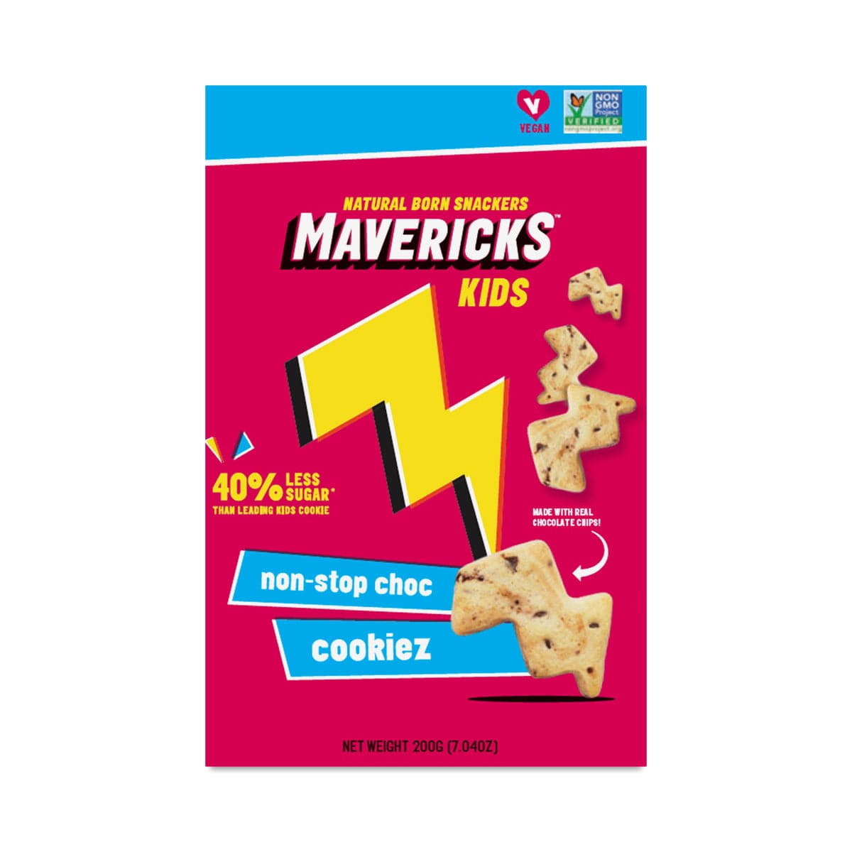Mavericks Kids Non-Stop Chocolate Cookies, 7.04 OZ
 | Pack of 8