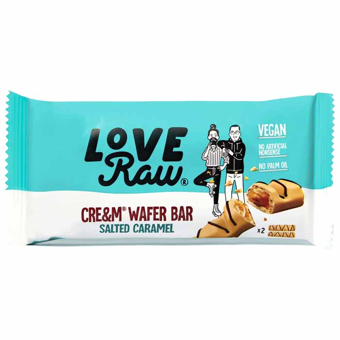 LoveRaw Wafer Bars - Cre&m?, 45g | Multiple Flavors