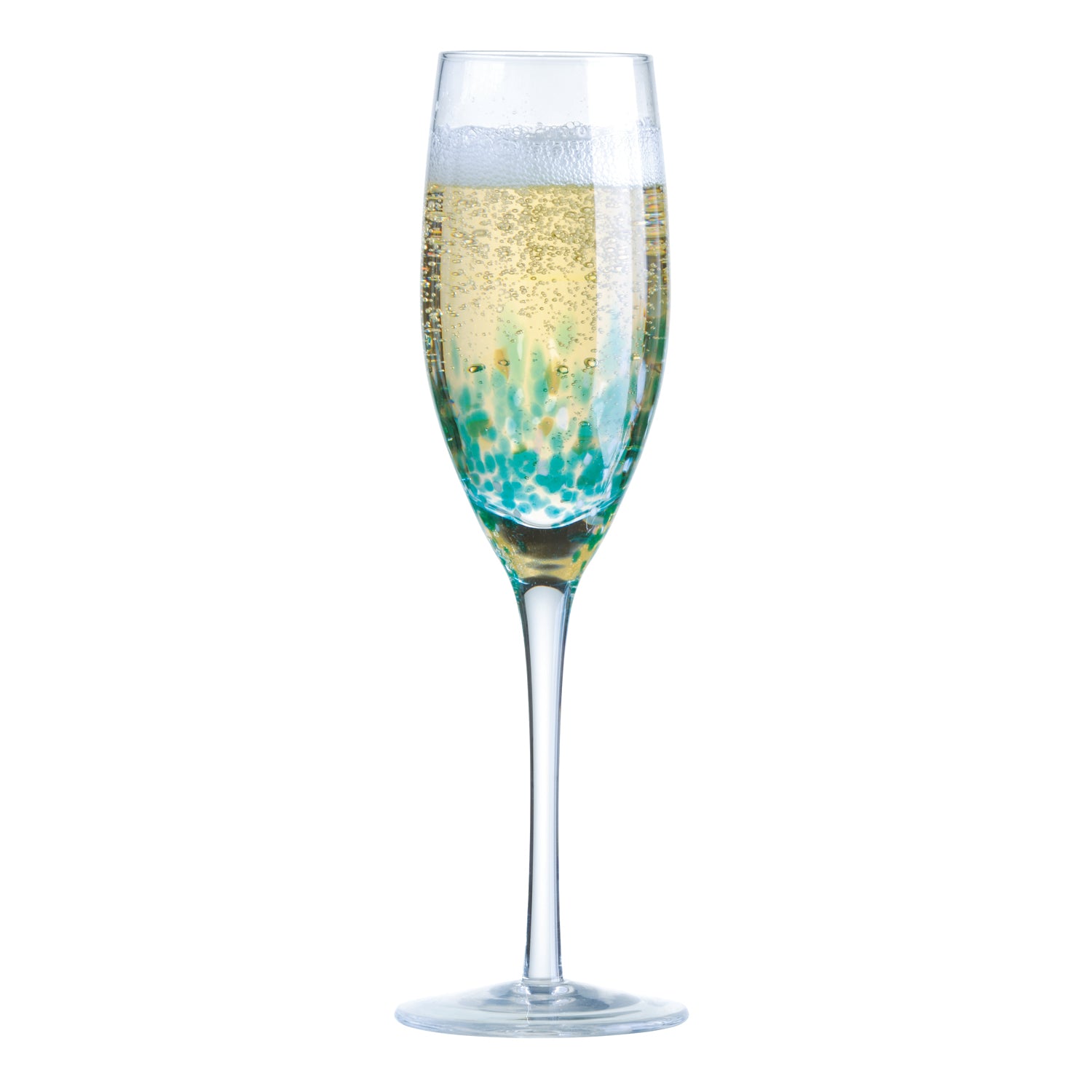 Anton Studio Designs Speckle Champagne Flutes, Set of 4