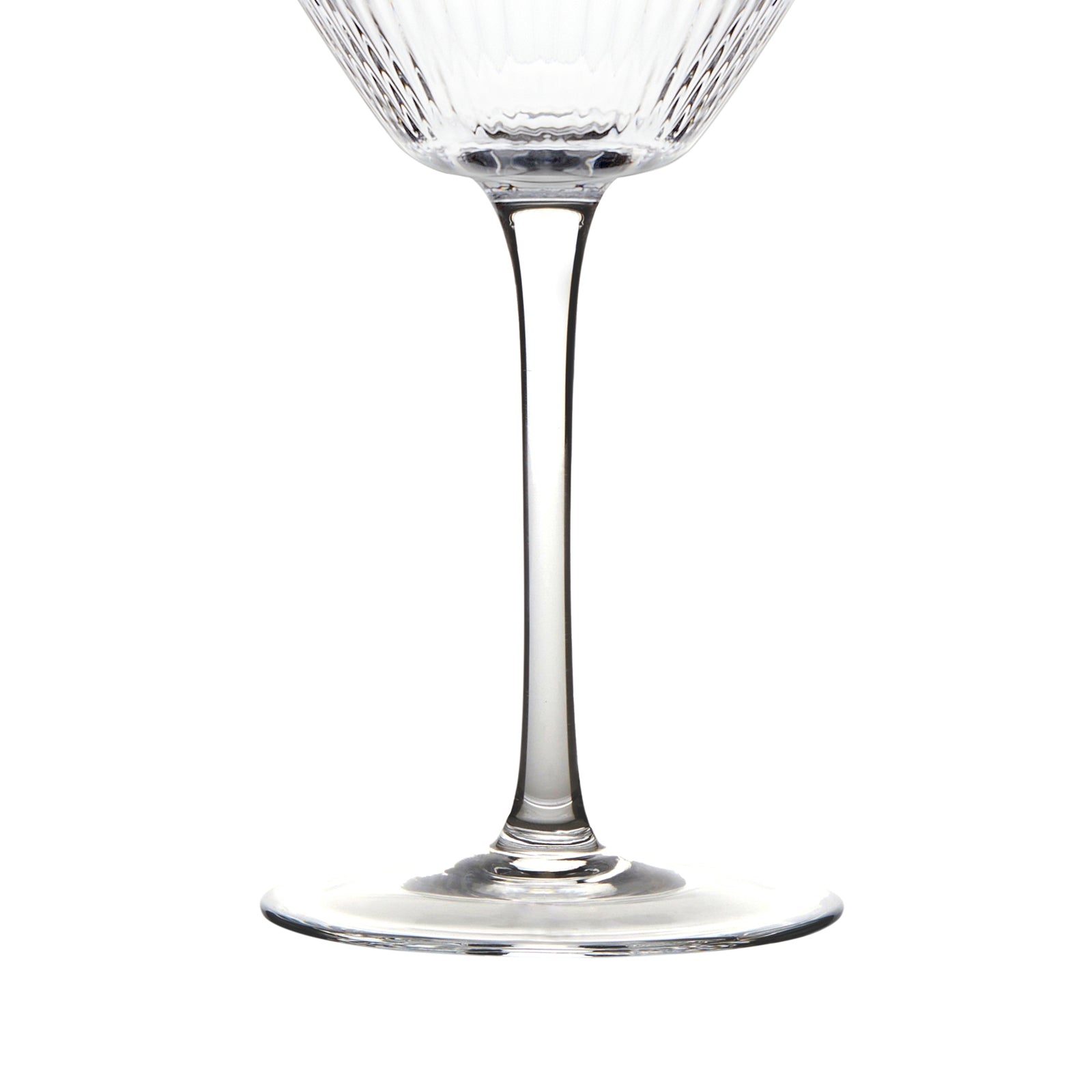 Anton Studio Designs Empire Clear Ribbed Cocktail Glasses, Set of 2