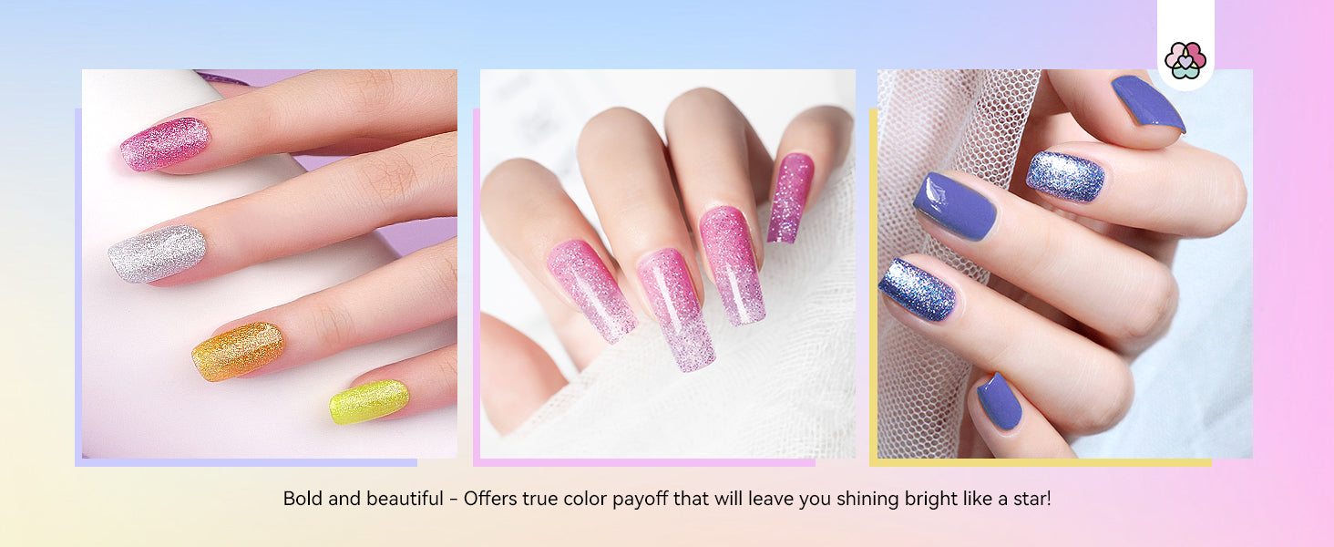 bold and beautiful glitter nail art kit