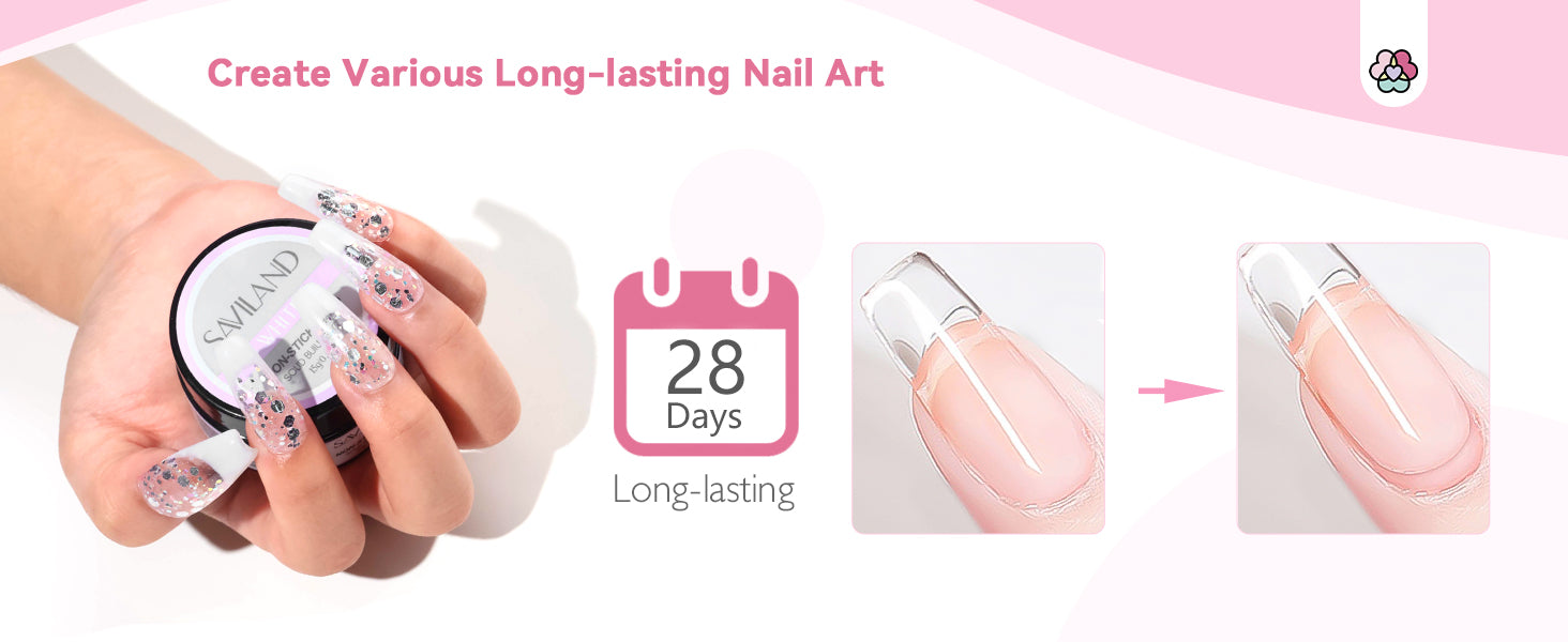 various long-lasting nail art
