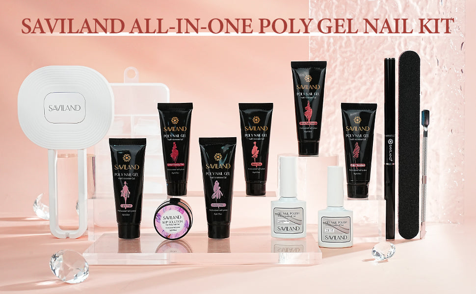 Saviland poly extension gel nail kit