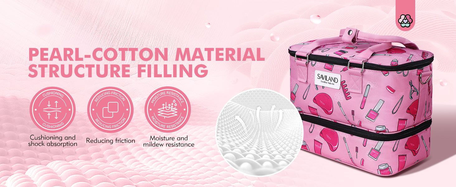 waterproof Saviland nail kit organizer