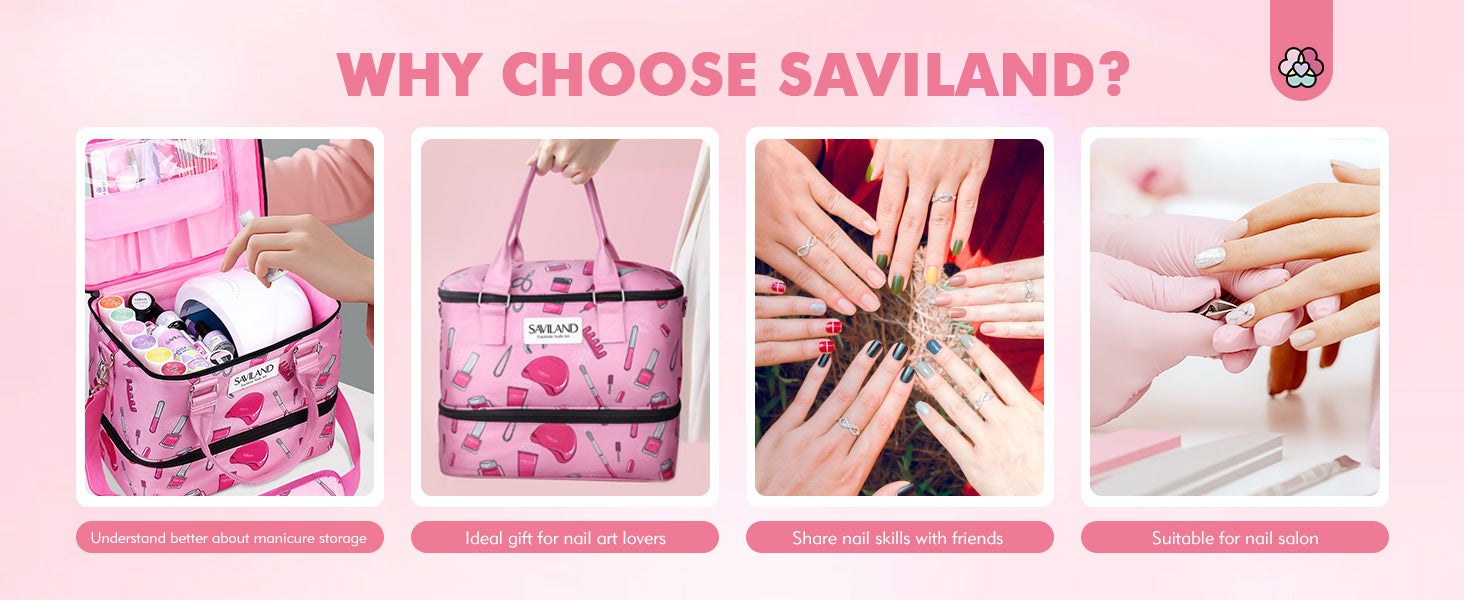 Why choose Saviland nail polish organizer bag