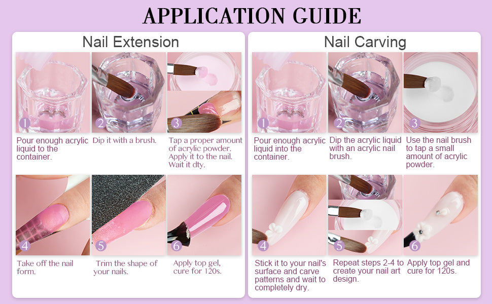 how to use the Saviland acrylic liquid monomer 500ml