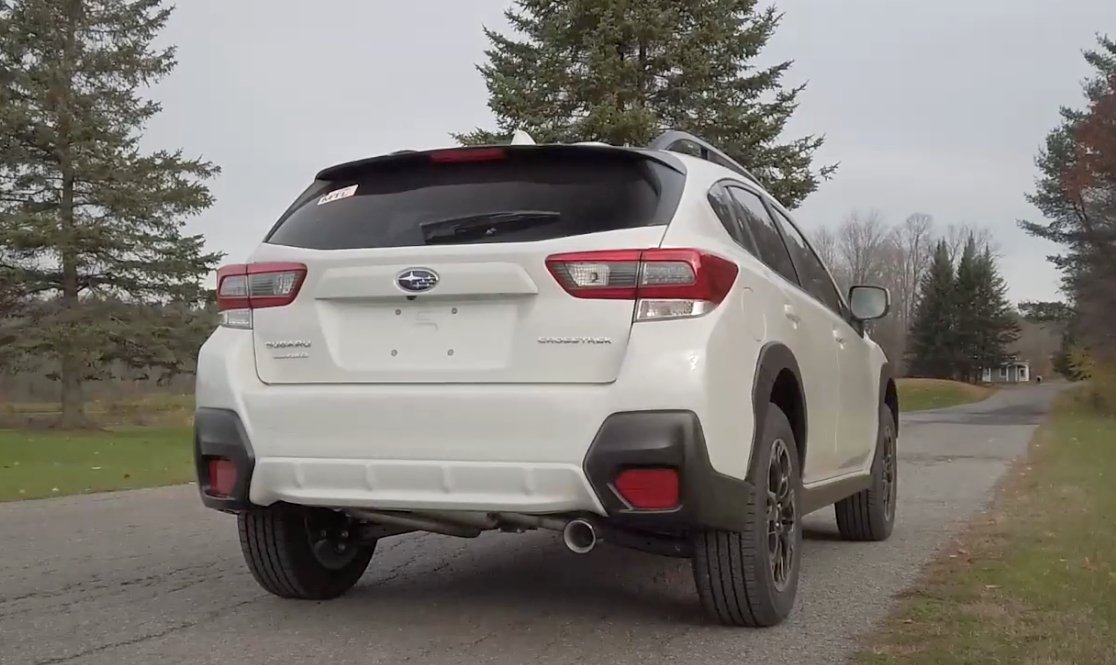 Lachute Performance Stainless Steel Muffled Axle Back w/ Carbon Cover and Double Wall Polished Tip 2018-2023 Crosstrek