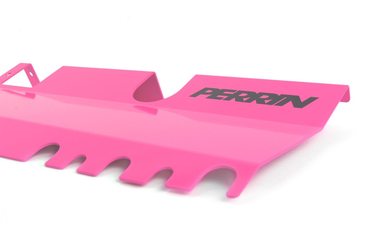 Perrin 2pc Radiator Shroud Hyper Pink 2015-2021 WRX Without OEM Intake Scoop / 2015-2021 STI Without OEM Intake Scoop