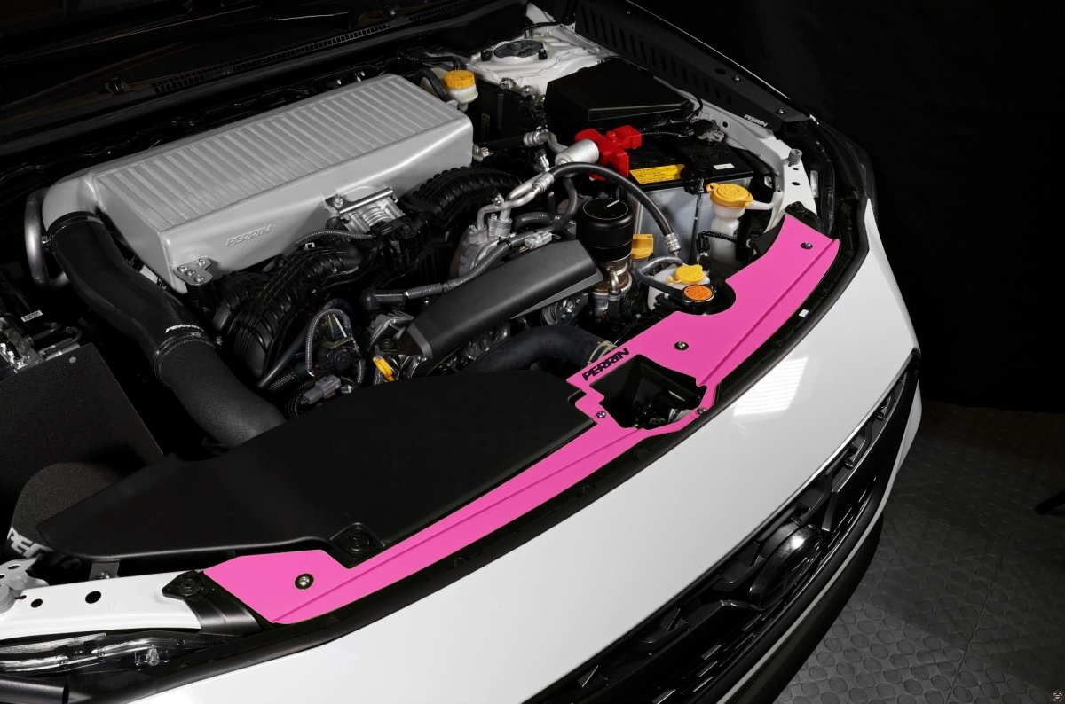 Perrin Radiator Shroud Kit Hyper Pink 2022-2023 WRX