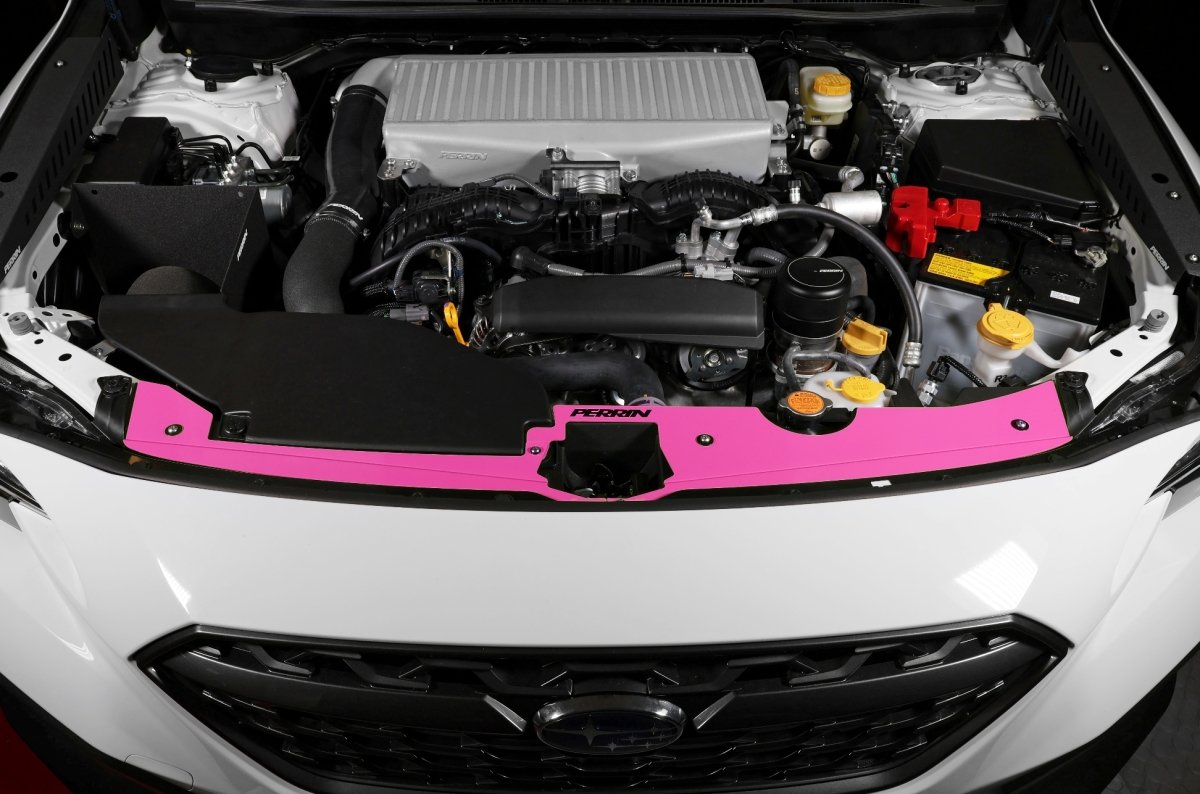 Perrin Radiator Shroud Kit Hyper Pink 2022-2023 WRX