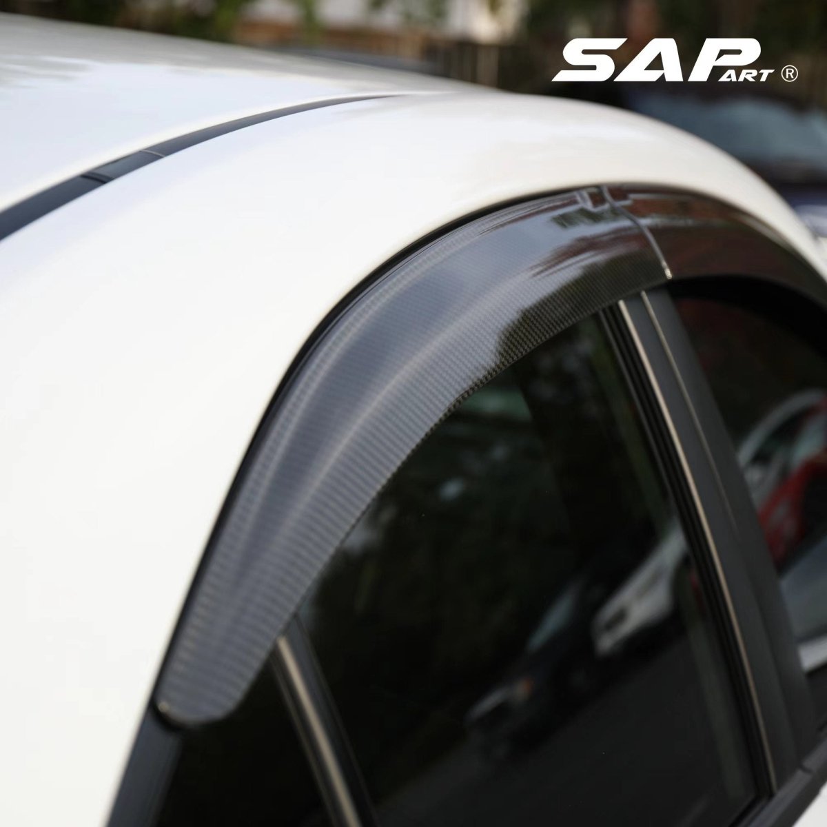 SAPart Carbon Fiber Window Deflectors (Rain Guards) 2022-2023 WRX