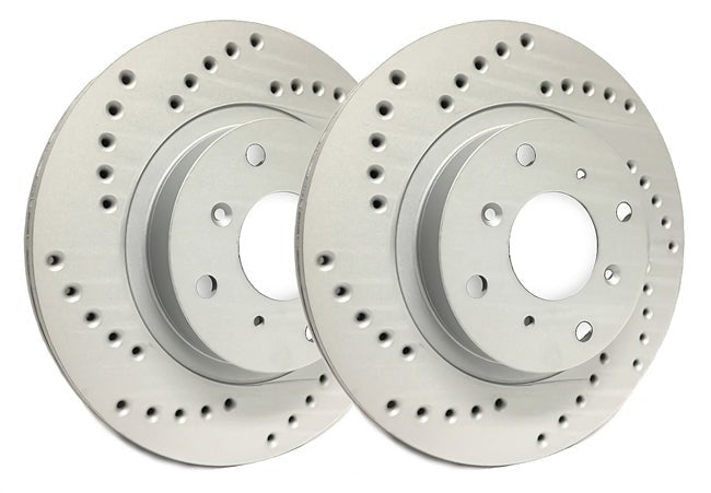 SP Performance Cross Drilled Front Rotor Pair 2004 STI