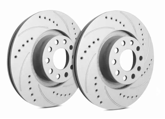 SP Performance Drilled and Slotted Front Rotor Pair 2004 STI