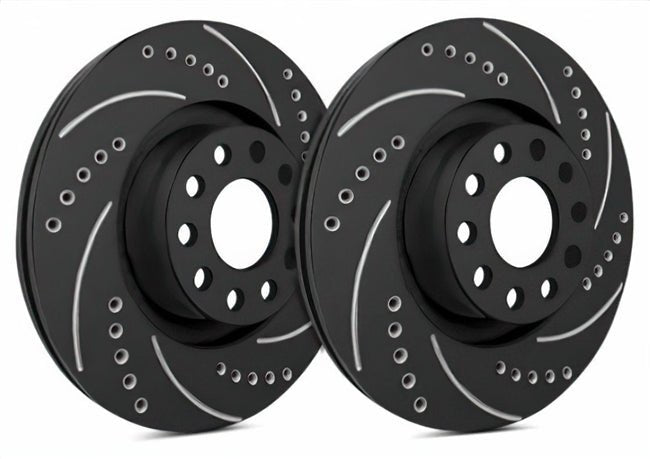 SP Performance Drilled and Slotted Front Rotor Pair 2004 STI