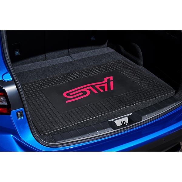 Subaru JDM STI Rubber Mat Black w/ Red Accent