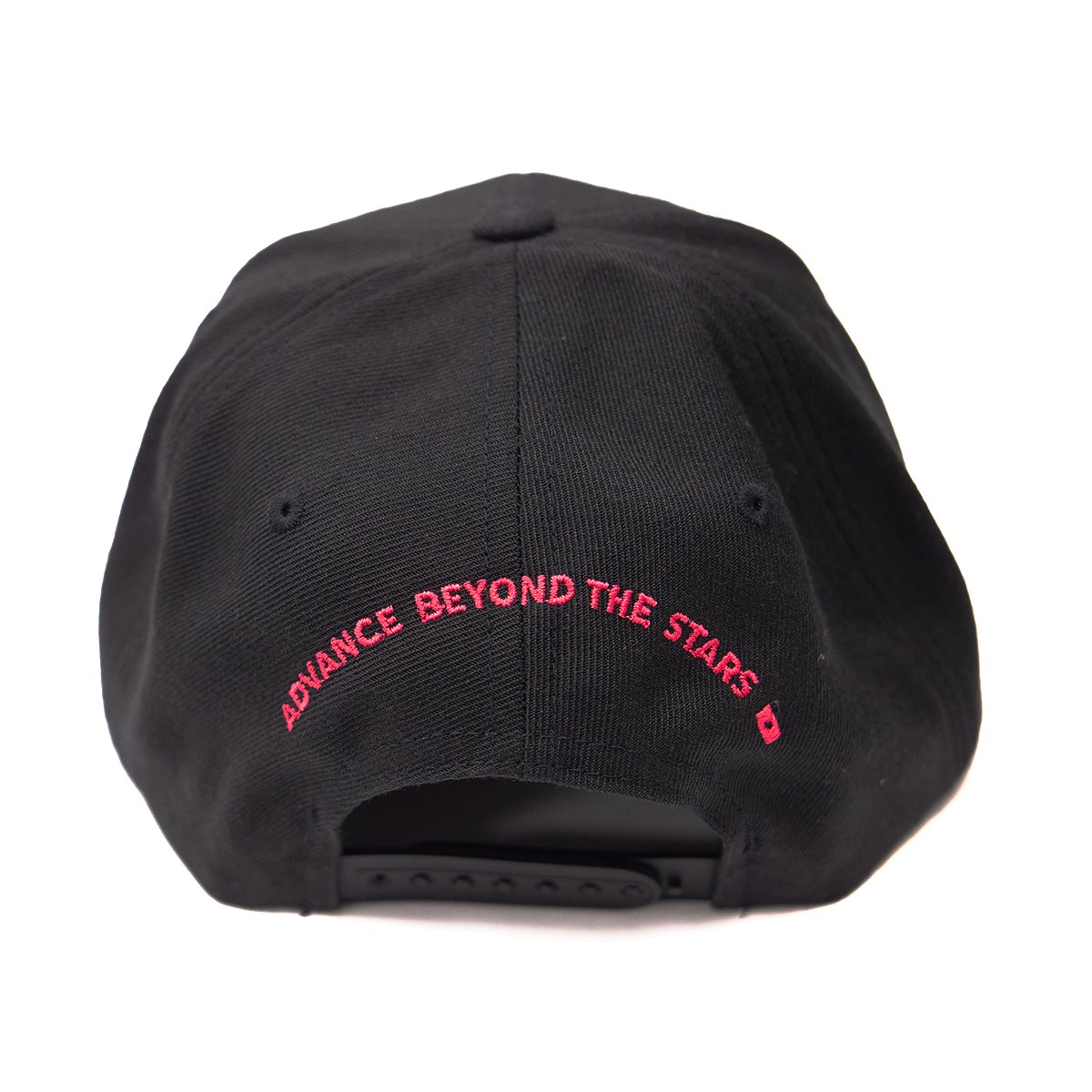 Subimods Official Overseas Style Logo Snapback Hat Black w/ Pink Logo