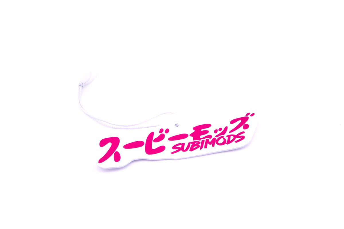Subimods Official Overseas Style Logo White Air Freshener w/ Cherry Blossom Logo (Squash Scent)